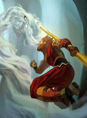 Sun Wukong, digital illustration
