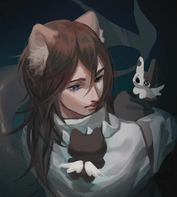 Friend, digital illustration